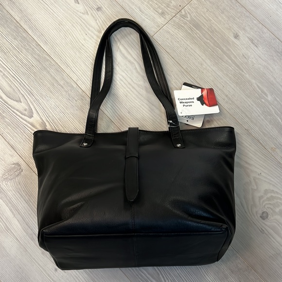 100% Genuine Leather Concealed Carry Shoulder Bag - Picture 5 of 10